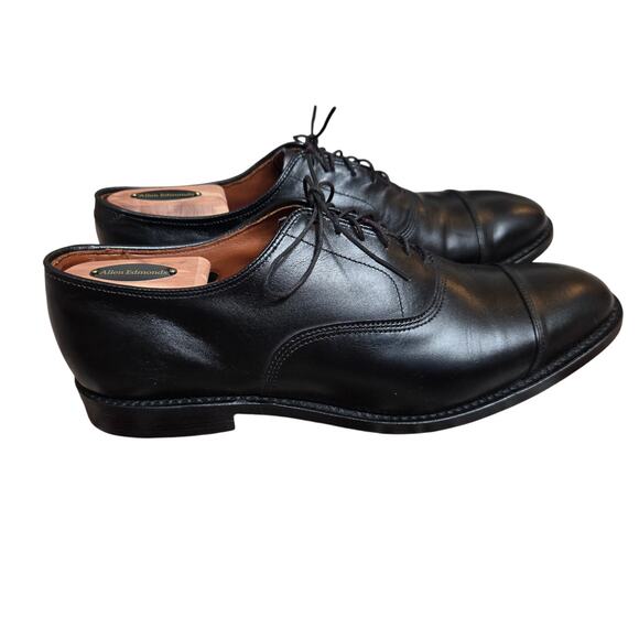 Allen Edmonds Park Avenue Mens 9 Black Cap Toe Oxford Dress Shoes 5615